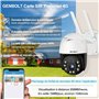 GENBOLT 3G/4G LTE Caméra Surveillance Extérieure Carte Sim, 24/7 Enregistrement Camera sans WiFi à Brancher Fillare PoE Vidéosur