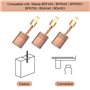 CODIRATO 4Pcs Balais de Charbon en Cuivre Brosse À Charbon Outil Charbons pour perceuses pour MAKITA CB-440/ CB-448 CB-436/19502