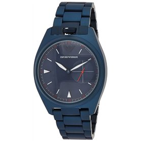 Emporio Armani Montre Trois Aiguilles en Acier Inoxydable Ton Bleu pour Homme , AR11309 Emporio Armani Montre Trois Aiguilles en Acier Inoxydable Ton Bleu pour Homme