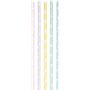 Folia Paille en Papier Pastel Dots, Longueur : 200 mm Noir
