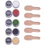 Bacher Composés de Polissage Set - Pâte à Polir pour Strop Cuir - Stropping Kit 4x Composé de Polissage et Baume