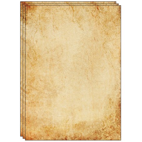 Lot de 40 feuilles de papier à lettre recyclé - Design vintage - Format A4 - Idéal pour les invitations et les lettres vintage