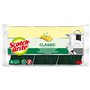 Scotch-Brite Classic Éponge à Récurer en Cellulose Non Rayante - 6 Pièces - Tampon à Récurer Très Absorbant Indiqué pour Les Tâc