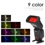 AODELAN Lot de filtres en gel Flash - Grille nid d'abeille universelle avec 8 filtres d'éclairage Speedlite de couleur pour appa