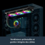 ARCTIC Liquid Freezer III Pro 360 A-RGB (noir) - Refroidisseur CPU AIO, 3 x 120 mm refroidissement à eau, radiateur 38 mm, pompe