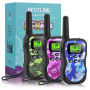 Nestling 3PCS Talkies Walkies Enfants 8 Canaux Radio à 2 Voies avec, Lampe de Poche LCD Rétro-éclairée, 3 KM pour Aventures Exté