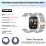 BDIG Métal Bracelet Compatible avec Xiaomi Redmi Watch 5/Xiaomi Redmi Watch 4 /Xiaomi Mi Band 9 Pro,Bracelet en Acier Inoxydable