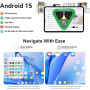 TECLAST T65 Tablette 13.4 Pouces 120Hz Tablette Android 15, Dual SIM 4G LTE+5G WiFi, 2.2GHz Octa-Core, 20Go RAM+128Go ROM(TF 4TB