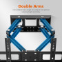 GRIFEMA GB1006-4 Support Mural TV 26-65 Pouces, Fixation Murale TV Contenir Jusqu'à 35KG, Accroche Television Mural Orientable,I