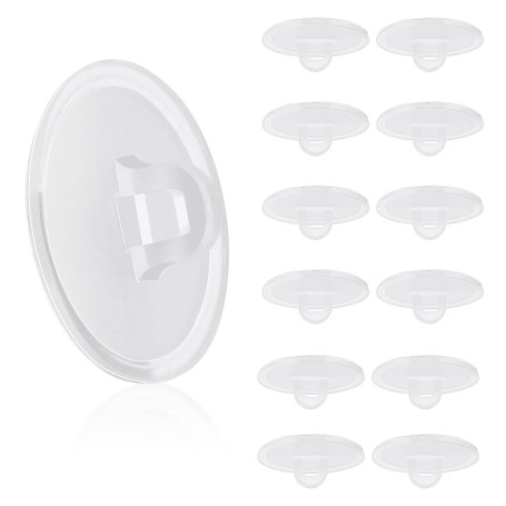 Prasacco Lot de 50 crochets de plafond auto-adhésifs robustes en plastique transparent sans perçage pour décoration de salon, 22