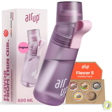 air up® Coffret découverte gourde Twist Pro avec 5 pods I Gourde 600 ml I Arômes sans sucre I Passe au lave-vaisselle, sans BPA 