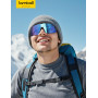 Lamicall Lunettes de Soleil Polarisées Cyclisme, [24g Ultra-Légère] Protection UV400, TR90-Monture, Plaquette de Nez Réglable, L