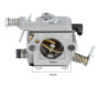 Biuhpa Carburateur pour STIHL MS210 MS230 MS250 021 023 025 Tronçonneuse pour Walbro WT-215 Zama C1Q-S11E 1123-120-0605 Remplace