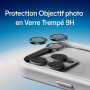 RhinoShield Protection d'objectif en verre trempé 9H compatible avec [iPhone 16 Pro / 16 Pro Max] | Résistance aux chocs et aux 
