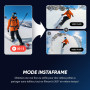 Insta360 X5 Pack Essentiels - caméra d'action 360° 8K étanche, Basse lumière de Pointe, Perche à Selfie Invisible, objectifs Rob