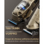 Vgrpro Tondeuse Cheveux Hommes Professionnelle, Tondeuse Cheveux Sans Fil pour Coupe de Cheveux, Kit Tondeuse et T-lames Trimmer