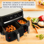 Moulinex Easy fry Essential inox, 8,3L, Jusqu'à 8 personnes, 7 Programmes intuitifs, Air Fryer, Repas complet, synchronisation, 