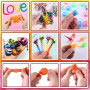 Lubibi 200pcs Cadeau Anniversaire Enfants Invites,Jouet Pinata,Assortiment Accessoire Gadgets Set, Garçon Fille,Porte-clés,Toupi