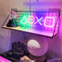 Enseigne Lumineuse Neon LED Gaming, Panneau Néon LED Coloré, Gamer Néon, 42x13cm Neon Mural USB, Gaming Game Room Enseigne pour 