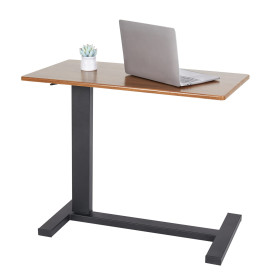 FATIVO Table de Lit à roulettes, Large Table Roulante Réglable en Hauteur de 66 à 90 cm Table pour Lit Médicalisé - 80x40x90cm, 