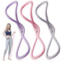 Lot De 3 Cordes De Traction De Yoga en Forme De 8, pour Exercices D'éPaules, Fitness, Yoga, Pilates, éTirements Musculaires, Amé