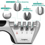 longzon Aiguiseur Couteaux, 4 en 1 Affuteur Couteau Professionnel avec une paire de Gants Anti-coupure, eguiseur de couteau pour