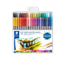 Staedtler Feutres à double pointe pour écriture et coloriage, Pointe fine de 0.5-0.8 mm et pointe compacte extra-large de 3 mm, 