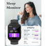 RUIMEN Montre Connectée Homme Femme avec Appel Bluetooth Smartwatch avec Podometre Cardiofrequencemetre Oxymetre Montre Sport po
