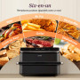 COSORI Air Fryer 10L Twinfry, Friteuse sans Huile 6-en-1, Airfryer à Dual Zone Avec Séparateur Amovible, Double Résistance, Gran