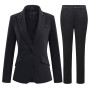 YYNUDA Tailleur Femme 2 Pièces Formel Blazer Ensemble Pantalon Elegant Slim Veste avec Jupe Poches Business