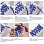 Shecret 2 Paires Élastiques Lacets Avec Fermeture en Métal - Plats Sans Nœuds Universels Pour Enfants et Adultes - Réglables Pou