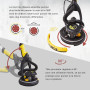 Ponceuse Girafe, Girafe Ponceuse 750W, LED Poignée télescopique Moteur, 7 Niveaux Vitesses 1800RPM Vitesse avec Dépoussiérage Au