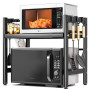 Vankarr Support pour Micro Onde et Four Extensible Etagere Micro-Ondes, Support en Métal Four à Micro-étagère pour Micro-Ondes a