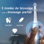 Oral-B Brosse A Dents Electrique iO 3 Bleue, 3 Modes De Nettoyage Dont Blancheur, Brossage Silencieux, Capteur De Pression, 3 Br