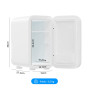 Enventor Mini Frigo 6L/8 canettes, Petit Réfrigérateurs pour soins de la peau avec miroir lumineux LED, CA + 12V CC, refroidisse