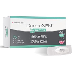 DERMOXEN Bactor Ovule Mycose Gynecologue. Ovule Intime Anti Odeur Femme, Désinfectants et Fongicides contre Candidose, Vaginose,