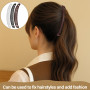 3 Pièces Pince Banane Cheveux Femme, Pince Banane Clip Hair Accessoires Cheveux Plastique pour Femme et Filles (Blanc, Noir, Mar