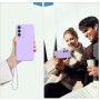 THIYUFUNS Silicone Liquide Coque pour Samsung Galaxy S23 FE 5G avec 2 Verre trempé,Intérieur Microfibre Etui de Protection Contr