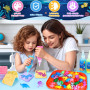 Dreamon Aqua Gelz Set, jouet magique en gel d'eau 3D à faire soi-même, Magic Water Gel avec 22 couleurs et 16 formes, cadeau de 