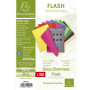 Exacompta Paquet de 100 sous chemises 80g FLASH format A4 100% RECYCLE assortis