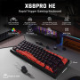 MAMBASNAKE X Attack Shark X68PRO HE Clavier Gaming sans Fil 65% Rapid Trigger,BT/2.4G/Filaire,Interrupteur Magnétique 0,01mm RT,