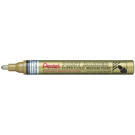 Pentel MMP10-X Or Marqueur à Peinture - Marqueurs à Peinture (Or, Or, 4,5 mm, 4,5 mm)