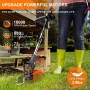 Débroussailleuses Electrique sans Fil, Coupe Bordures sans Fil a 2 21V 2.0Ah Batterie et Chargeur Rapide & 3 Types Lames, Debrou