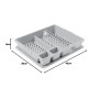 CURVER Egouttoir à Vaisselle 12 assiettes avec plateau - 45 x 38 x 8,8 cm - Gris
