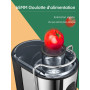 Juilist Centrifugeuse Extracteur de Jus 800W, 65MM Large Bouche en Acier Inox Centrifugeuse Fruits et Legumes a 2 Vitesses, Desi