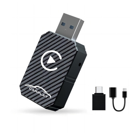 Adaptateur CarPlay Sans Fil 2025, Dongle CarPlay Sans Sil, Convertit CarPlay Filaire En Adaptateur Sans Fil Plug And Play, Compa