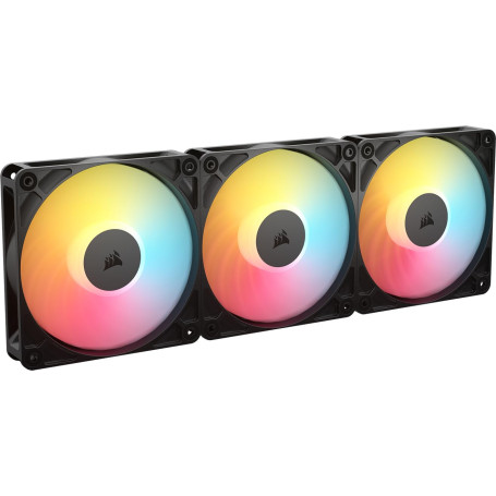 CORSAIR RS120-R ARGB 120mm PWM +5 ARGB Inversée Ventilateurs – Inversé Rotor, Huit RGB LEDs, Haute Pression Statique, Connecteur