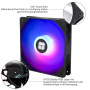 Thermalright TL-C12C-S X3 Ventilateur de CPU 120 mm ARGB Ventilateur de boîtier 4 broches PWM silencieux avec roulement S-FDB in