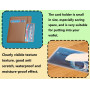 ZoeTekway Lot de 12 Pochettes Transparentes pour Cartes d'identité, Cartes EC - pour Cartes de crédit - Protection Parfaite pour