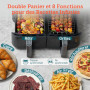 COSORI Air Fryer 2 Compartiments 8.5L, 8-en-1 Airfryer Friteuse Sans Huile, 71% D'efficacité énergétique, 85% de Carburant En Mo